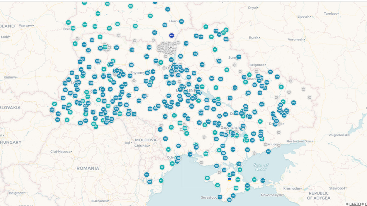 Карта радіаційного фону в Україні - фото 1