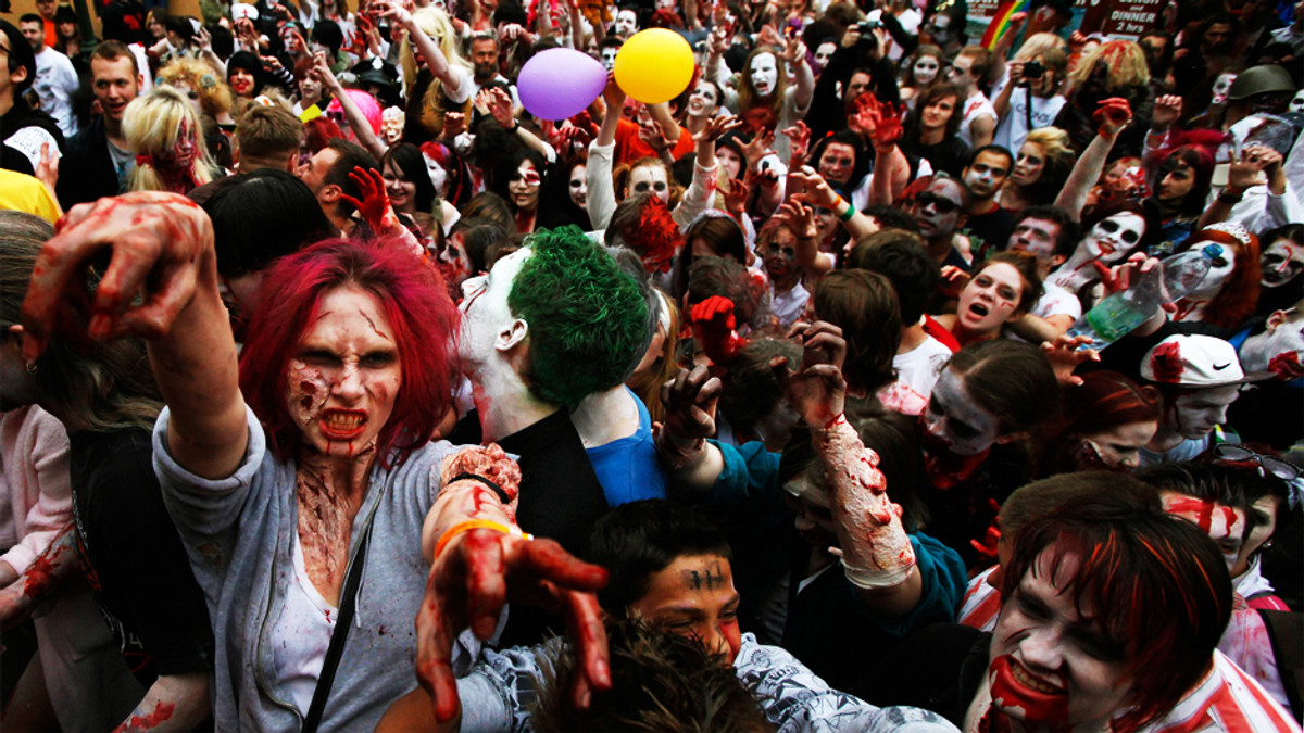 У Празі відбувся парад зомбі - фото 1