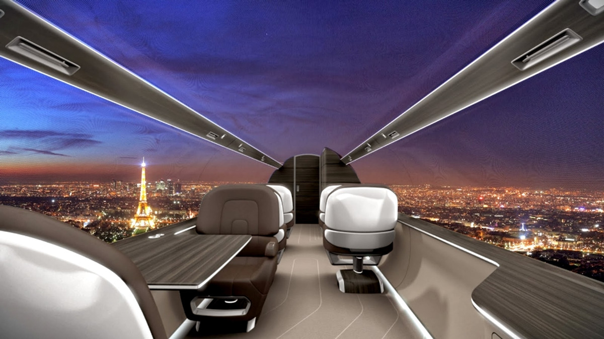 Дизайнери представили концепт «прозорого» літака (Відео) - фото 1
