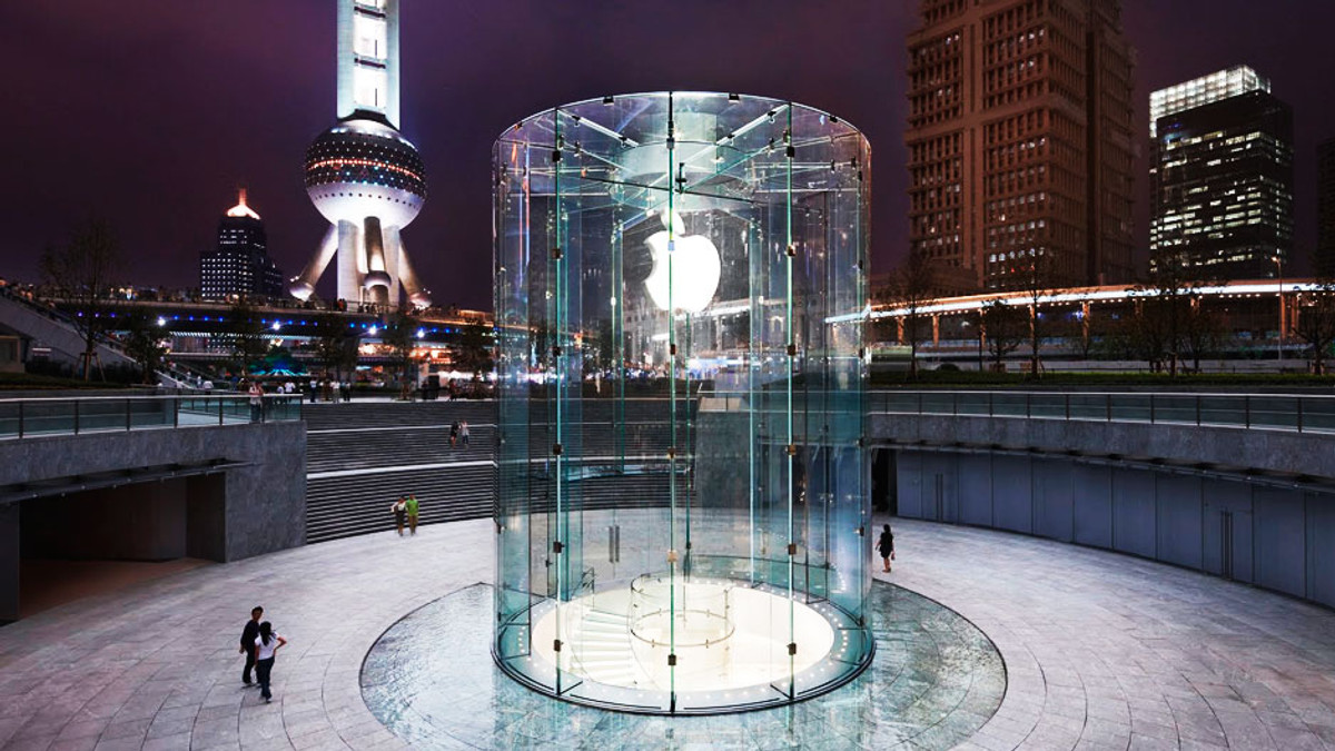 Apple заборонила китайцям копіювати дизайн циліндричного Apple Store - фото 1