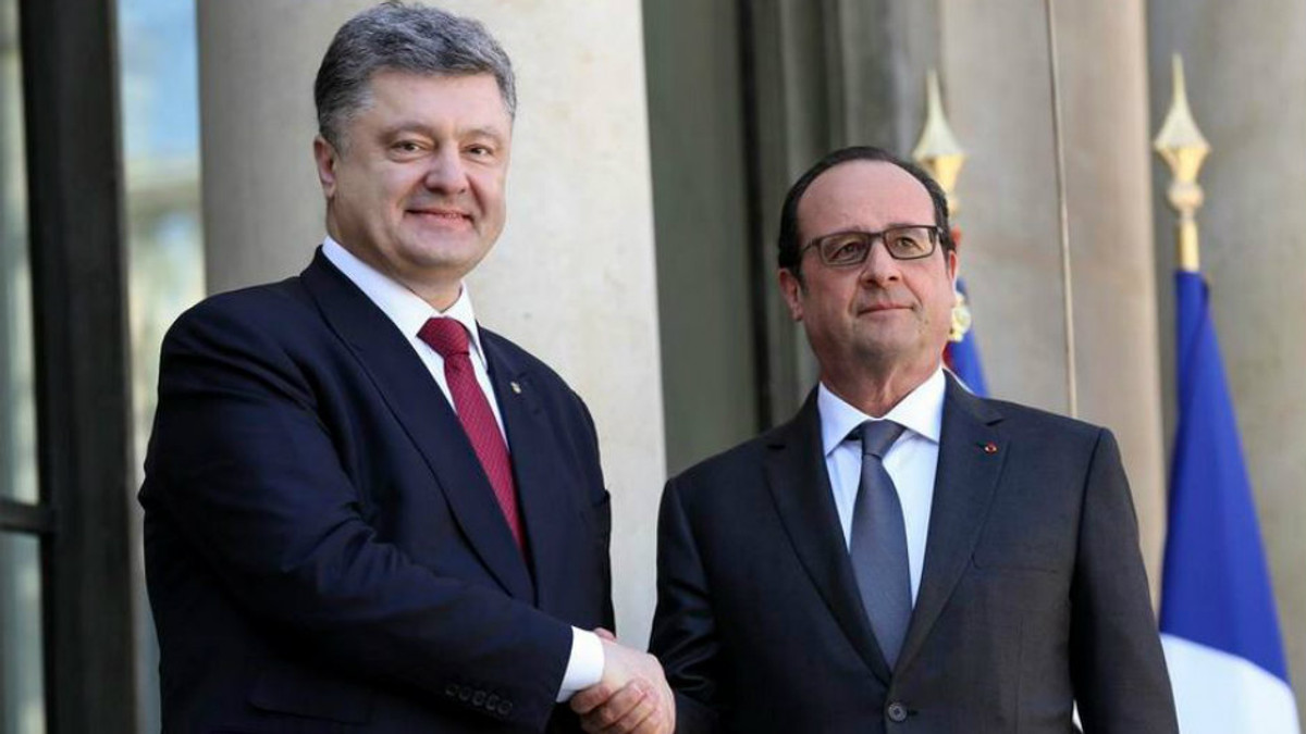 Про що домовилися Порошенко і Олланд на зустрічі в Парижі - фото 1