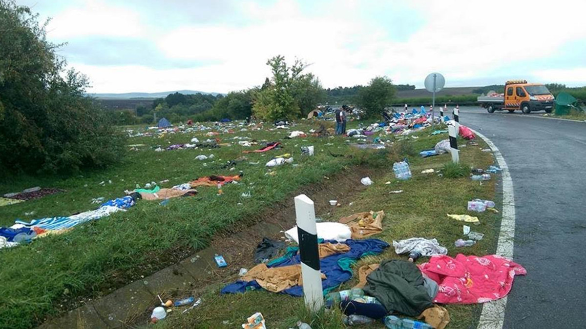 У Словенії біженці за тиждень залишили після себе 100 тонн сміття - фото 1