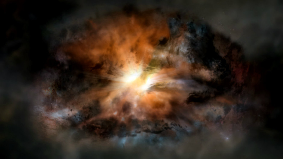 Найяскравіша галактика саморуйнується - фото 1