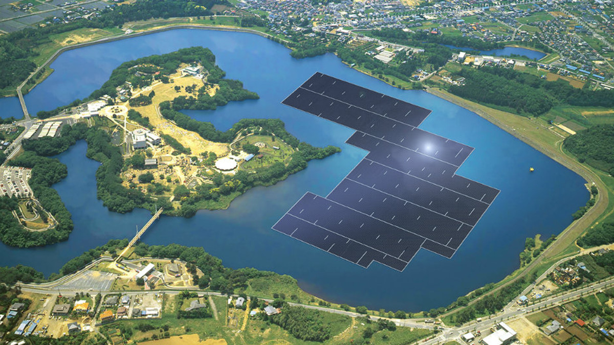 В Японії будують найпотужнішу сонячну електростанцію на воді - фото 1