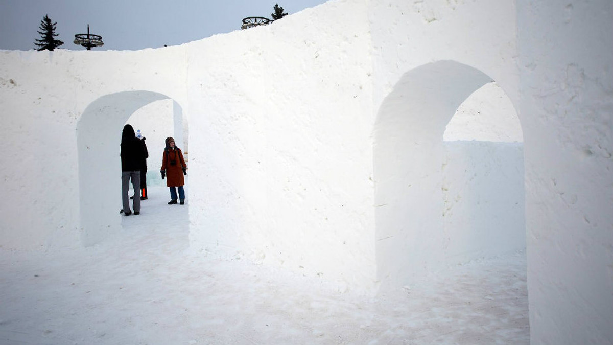 У Польщі з'явиться величезний сніговий лабіринт - фото 1