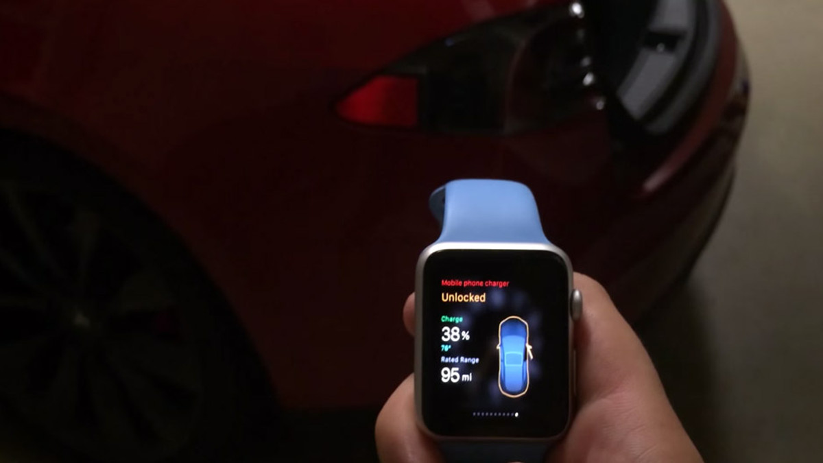 Tesla можна керувати за допомогою Apple Watch - фото 1