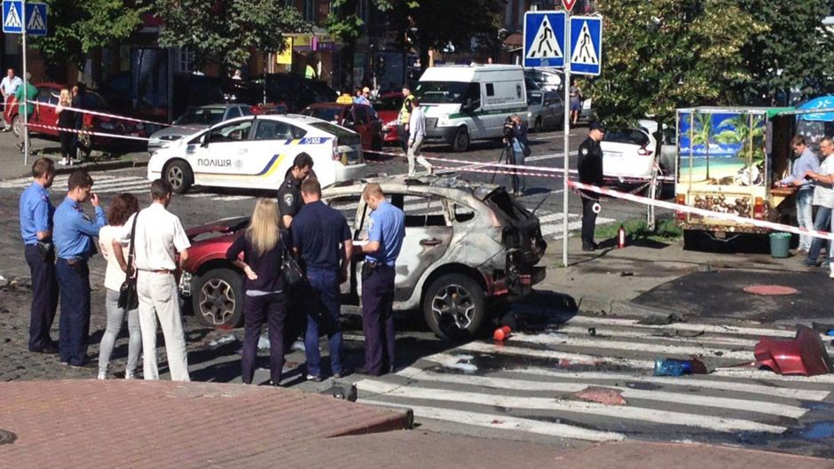 З'явилися відео вибуху автомобіля з Шереметом - фото 1