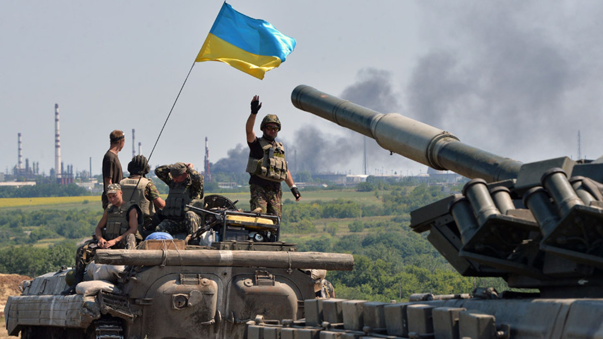 Бійці АТО показали реакцію бойовиків на гімн України - фото 1