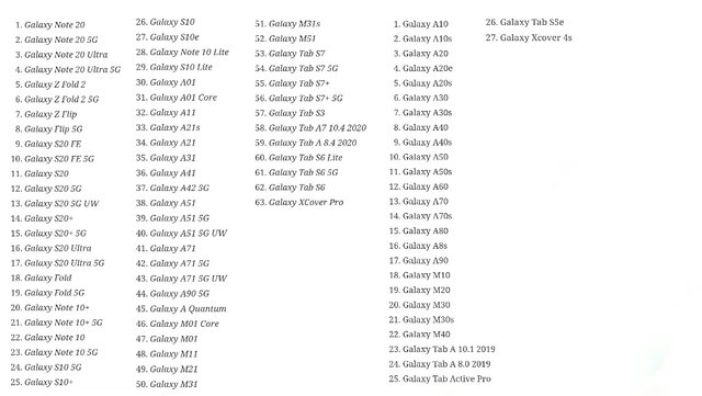 Які смартфони та планшети Samsung оновлять до Android 11: список моделей - 434461 Які смартфони та планшети Samsung оновлять до Android 11: список моделей - фото 434461
