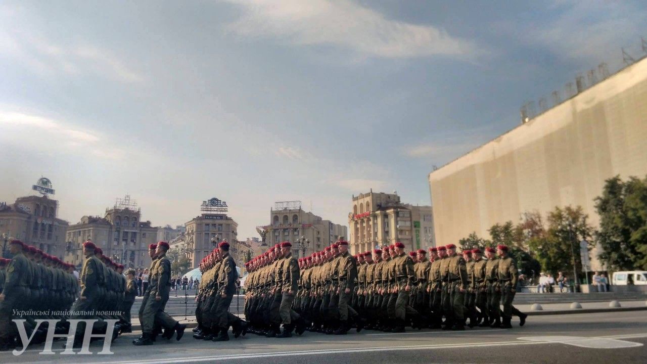 Репетицію до Дня Незалежності зняли з висоти пташиного польоту