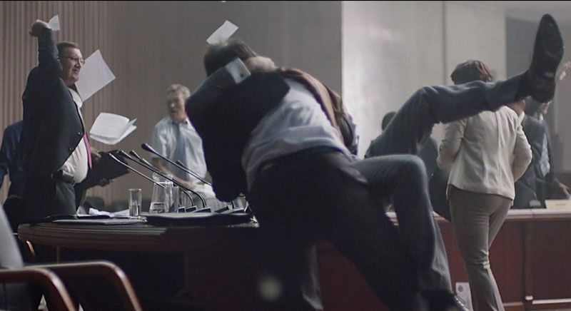 Бійка на засіданні ООН: у Києві зняли кліп для DJ Shadow