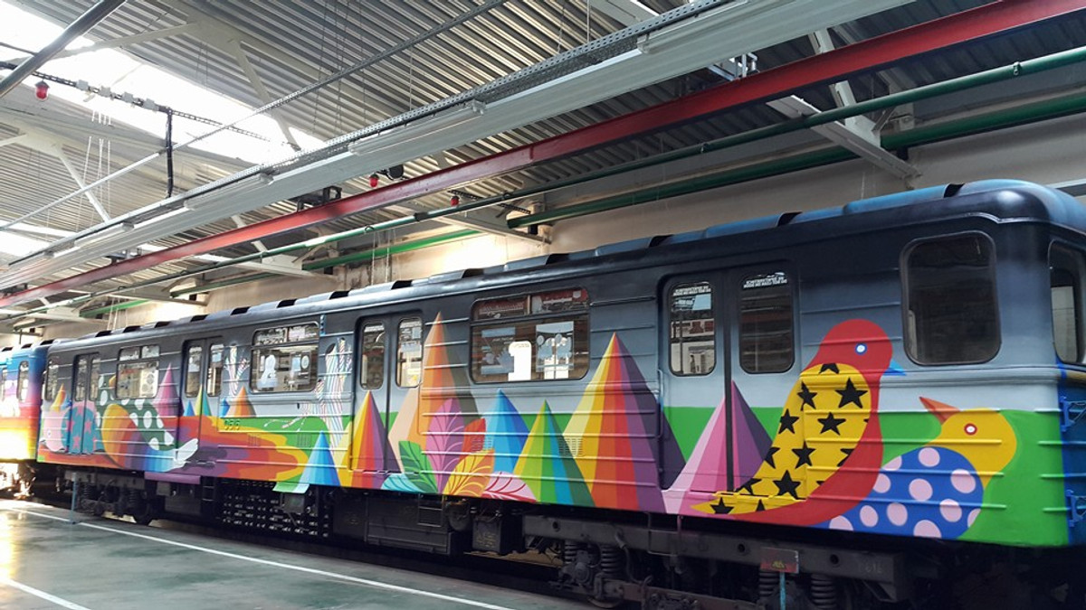 У київському метро курсуватиме арт-поїзд з муралом - фото 1