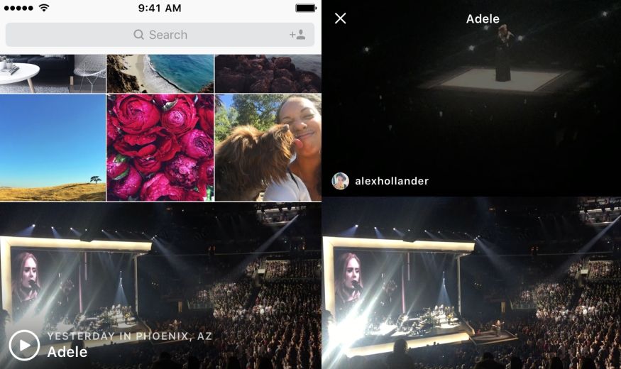 Instagram покаже трансляції матчів та концертів поблизу