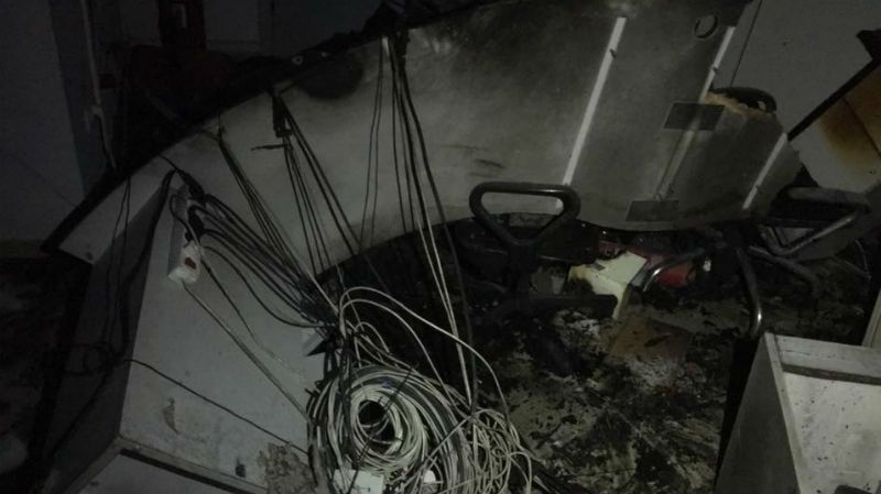 "Інтер" після підпалу: з'явилися фото з середини офісу
