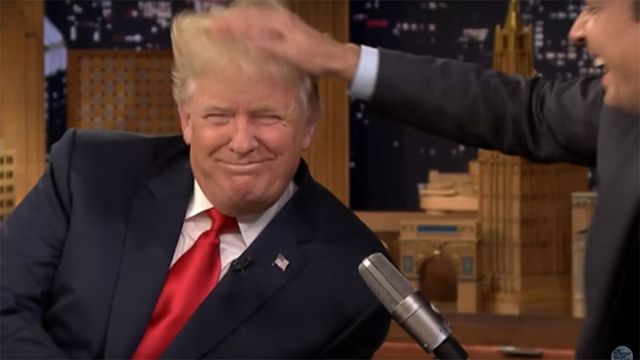 Раніше шевелюру Трампа випробували у прямому ефірі - фото 104416