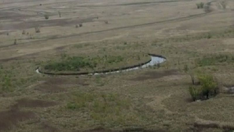 В Аргентині знайшли ідеально круглий острів, який крутиться