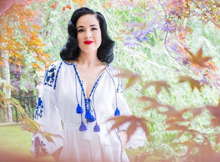 Діта фон Тіз похвалилася новенькою вишиванкою