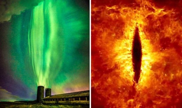 Північне сяйво в Ісландії нагадало око Саурона: фотофакт 
 - фото 108677