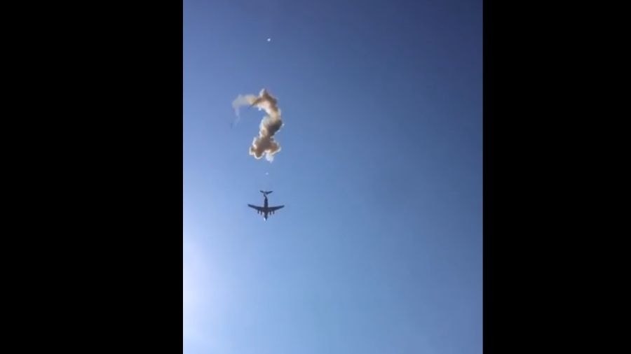 Нібито падіння БМД-2 з літака - фото 1