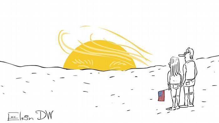 Російський карикатурист дотепно висміяв перемогу Трампа на виборах