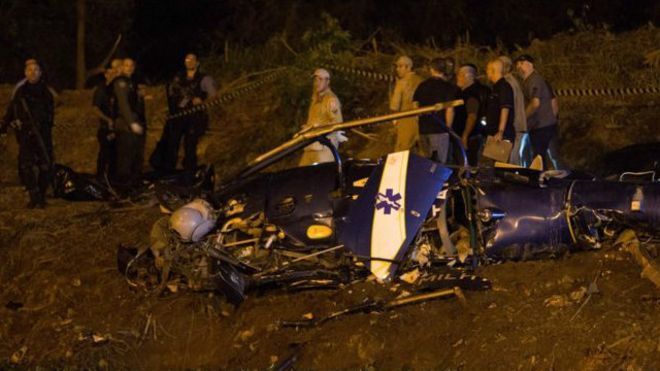 У Бразилії збили поліцейський вертоліт: є жертви