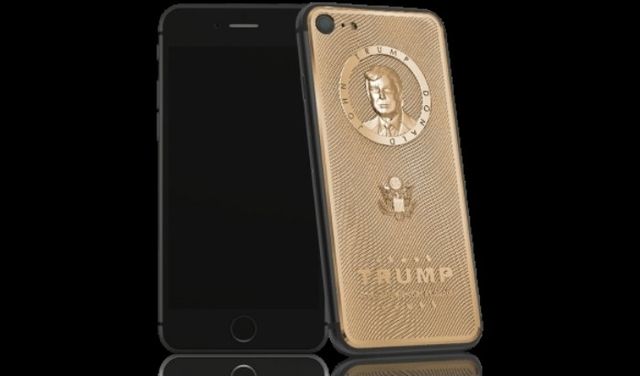 Росіяни виготовили для Трампа золотий iPhone 
 - фото 117747