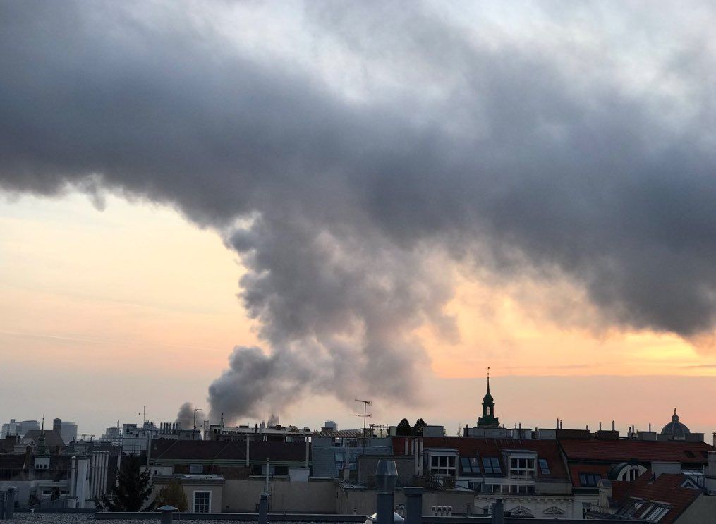 В Австрії горів парламент: моторошні фото