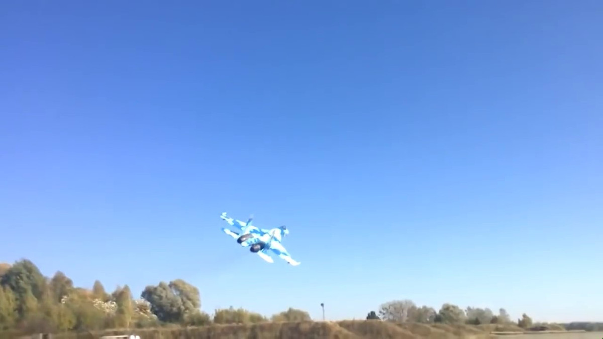 Небезпечний маневр українського Су-27 над людьми: з'явилося відео - фото 1