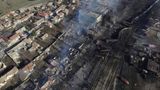Моторошний вибух поїзда в Болгарії зняли з висоти польоту