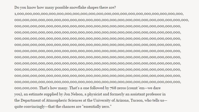 Фізик підрахував усі сніжинки на світі - фото 129929