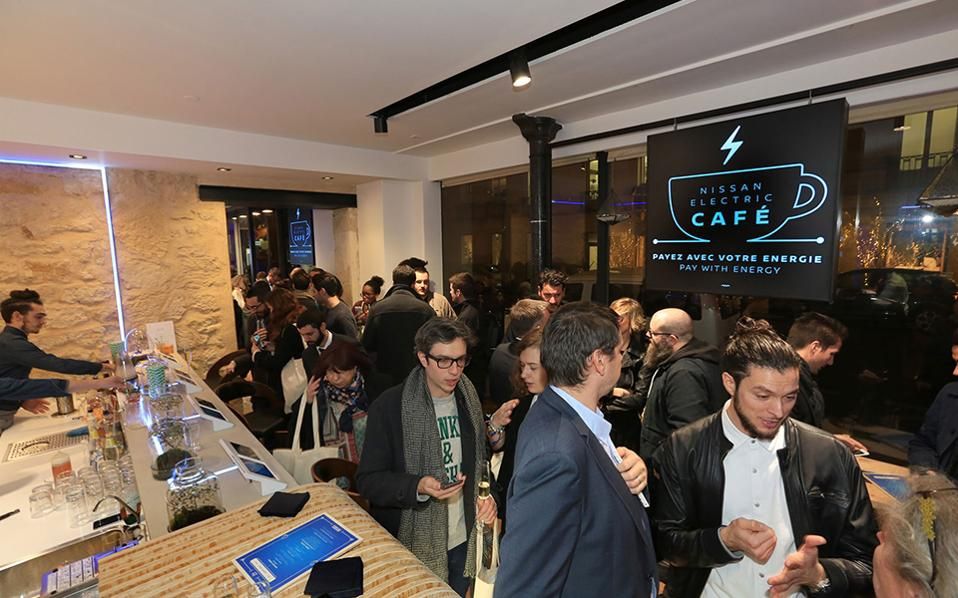 Nissan відкрила кафе, де розплачуються електрикою