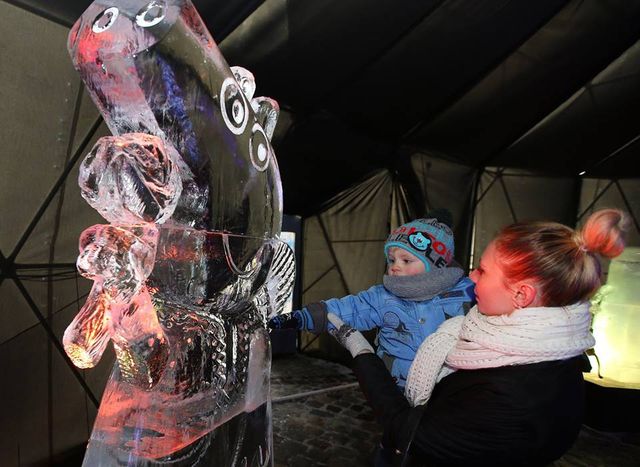 Зимова казка у Львові: у місті відкрили будинок крижаних скульптур - фото 127588