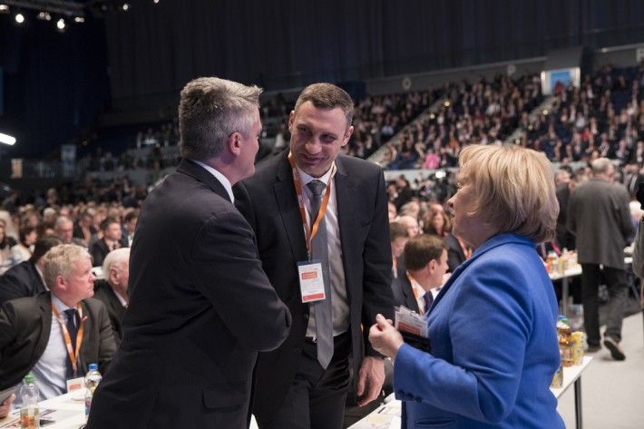 Кличко на з'їзді партіїї Меркель - фото 1