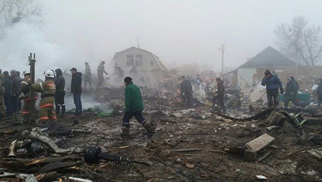 Опубліковано відео з місця аварії турецького літака під Бішкеком