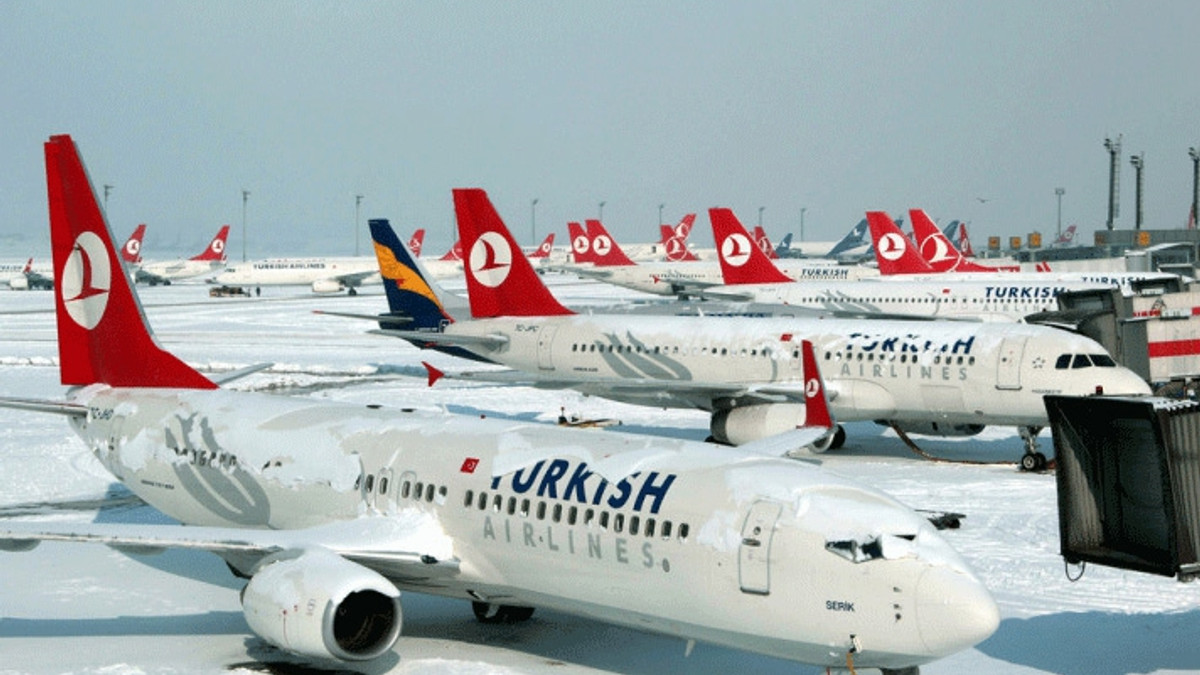 "Turkish Airlines" відмінила 229 рейсів через негоду - фото 1