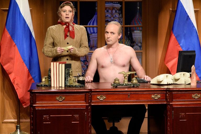 Голий "Путін" привітав громадян США з інавгурацією Трампа