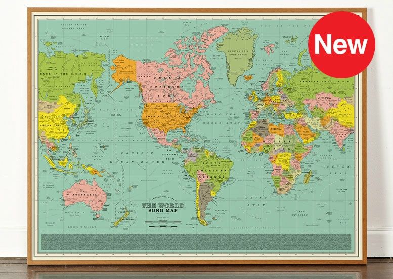 Британці створили "музичну" мапу, де Україну назвали "From Russia with Love"