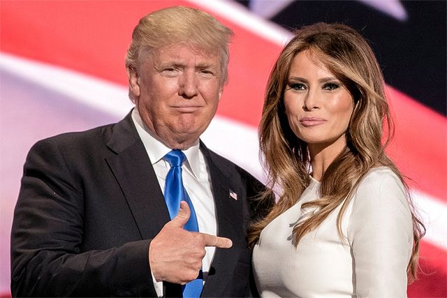 Дональд та Меланія Трампи - фото 135528