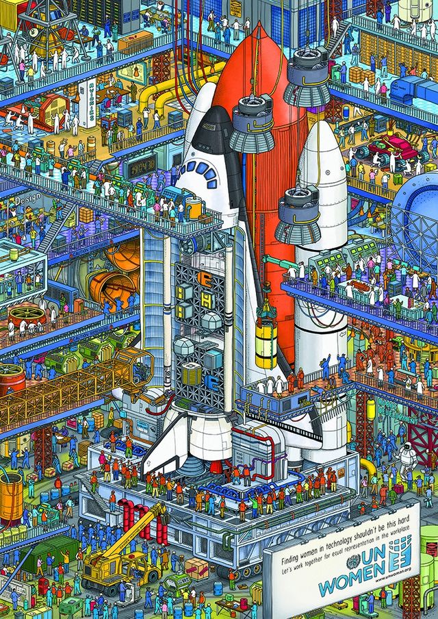 Знайдіть жінку: три ілюстрації про гендерну нерівність на роботі - фото 145664