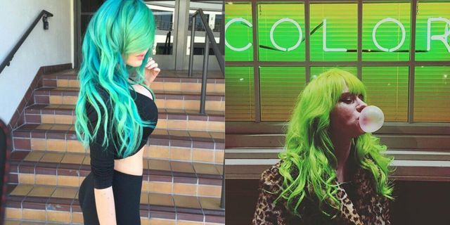 Майже трава: незвичайний колір волосся став хітом у Pinterest - фото 143023