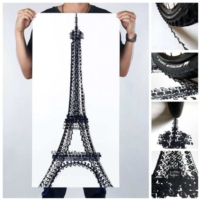 Як виглядають картини, створені за допомогою велосипеда - фото 140706