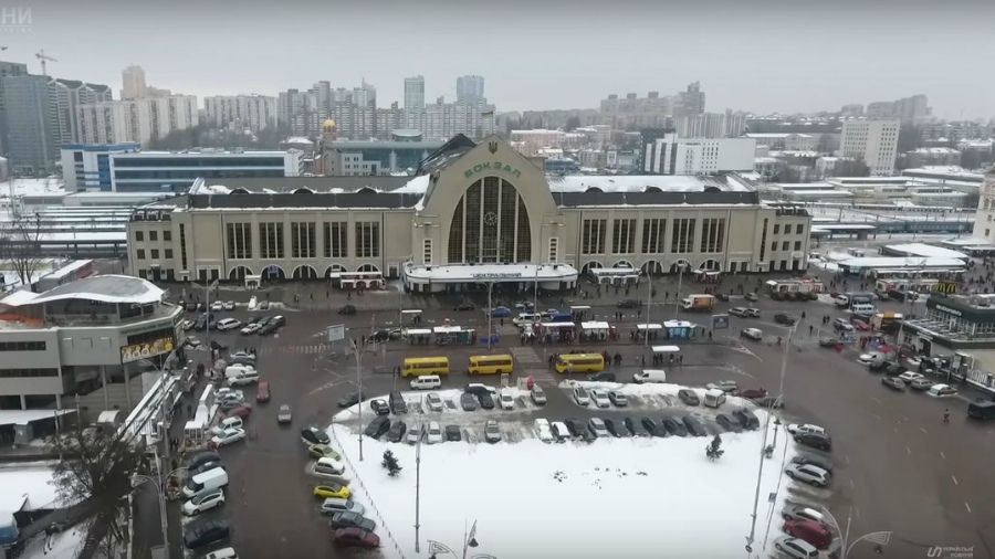 Як виглядає київський вокзал з висоти пташиного польоту