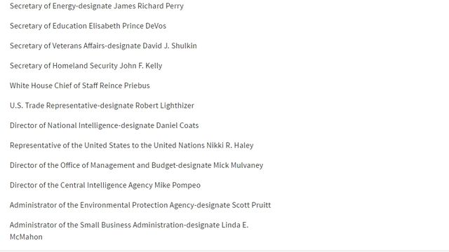 Нова команда Трампа: стали відомі всі імена - фото 140957