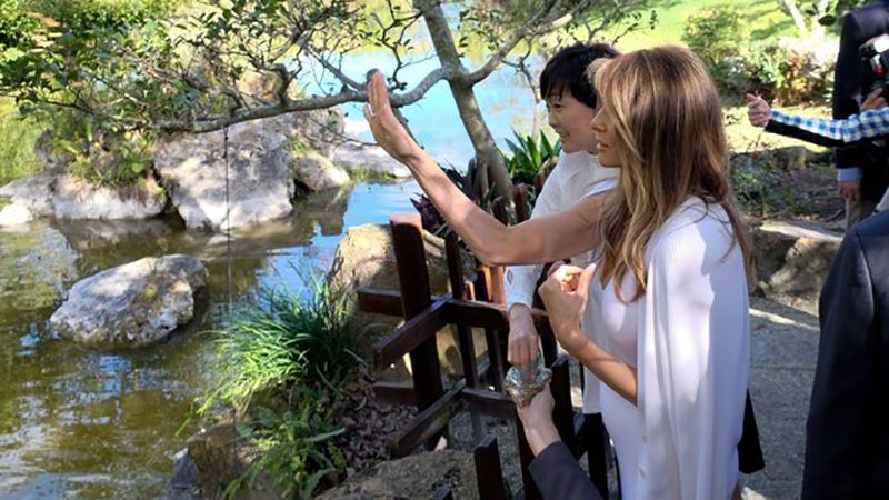 Акіе Абе та Меланія Трамп - фото 1