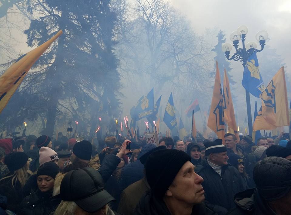 Марш національної гідності в Києві показали з висоти польоту