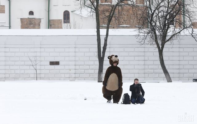 Сніг, що налякав Кличка: фото негоди в Києві - фото 140221