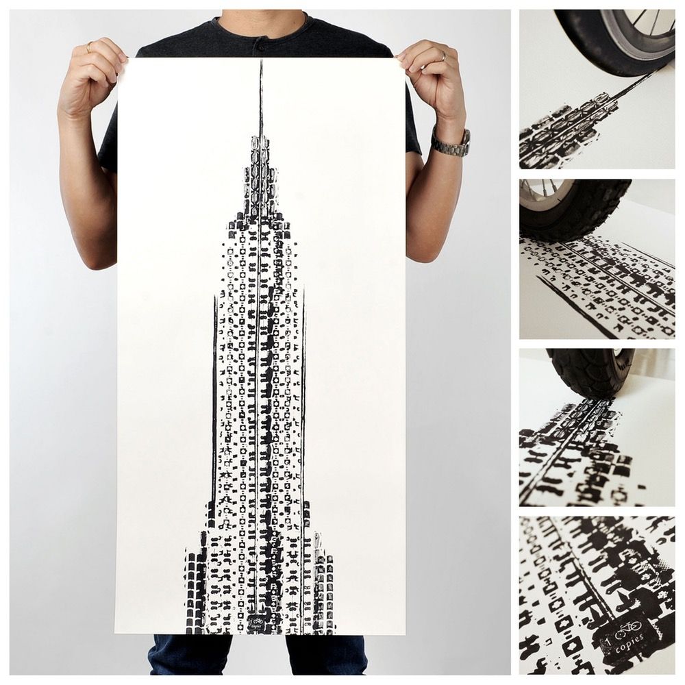 Як виглядають картини, створені за допомогою велосипеда