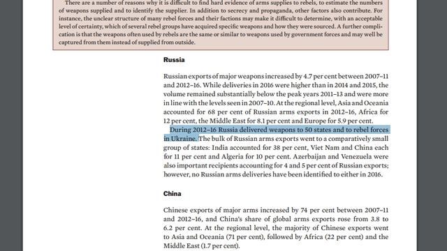РФ поставляла зброю терористам на Донбасі, – шведський інститут - фото 145225
