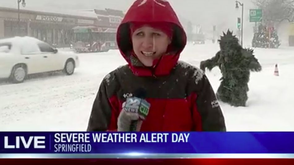 "Снігова людина" у США стала зіркою соцмереж: з'явилося відео