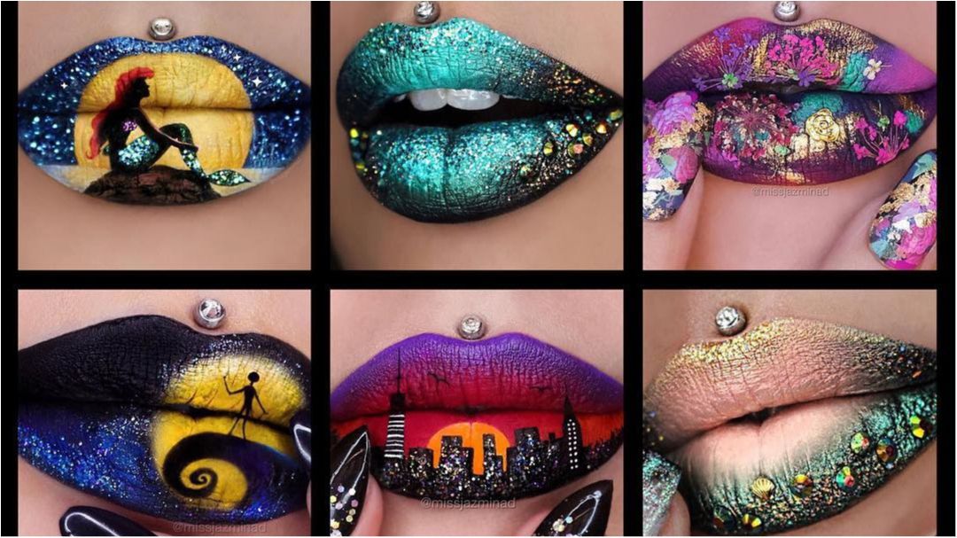 Візажист з Австралії малює цілі картини на губах